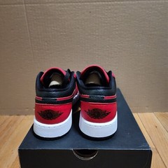 Air Jordan Low 1 GS Grade School Black Gym Red White Reverse Banned 553560-605