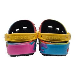 Crocs Gushers Classic Clogs with Jibbitz Charms Kids Size J4 Colorful Shoes