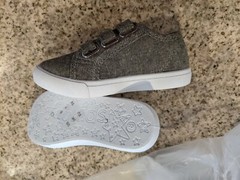 Toddler Multi-Strap Sneaker Grey size 8 toddler FabKids