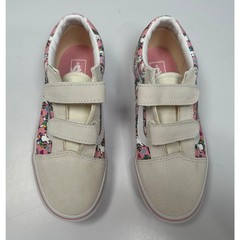 VANS KIDS OLD SKOOL V SHOES BALLET SKATICORN MARSHMALLOW SIZE 3UY NIB #09S