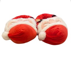 Squishmallows Santa Cookie Slippers Christmas Holiday Kids Size 11/12 New