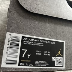 Jordan Air Jordan 4 Retro OG (GS) Cave Stone/Black Suede 7Y IB4171-200