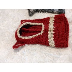 Set Of 2 Hand Knit Kids Pullover Hats With Ears