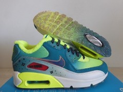 Nike Air Max 90 Premium DB Gs Doernbecher Radiant Emerald Sz 3.5Y [838768-374]