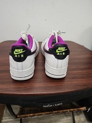 Nike Air Force 1 LV8 GS Just Do It White Black Vivid Purple DX3933-100 7Y