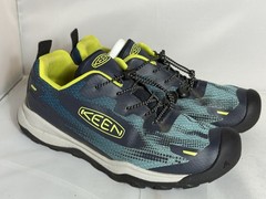 KEEN Wanduro Speed Hiking Trail Shoes Kids Size 6 Blue Lightweight Mesh Cap Toe
