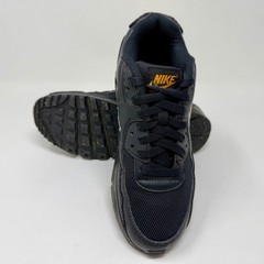 Nike Air Max 90 GS „Multi‑Swoosh“ Black/Orange (DV7146‑001) Youth 5 1/2 Sneakers