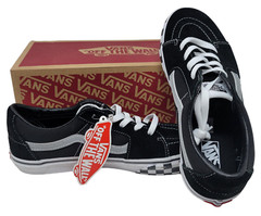 Kid’s Vans Sk8-Low Reflective Sidestripe Checkerboard/Black Size 7 Junior Shoes
