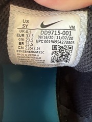 nike air max 270 5y GS black ghost green