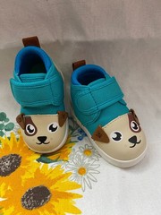 Ikiki Squeaky Shoe Blue Puppy Dog V1 Toddler Sz 2 Broken Squeaker AFO Compatible