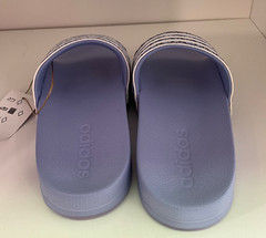 ADILETTE SHOWER KIDS SLIDES SANDALS BLUE FLOWERS