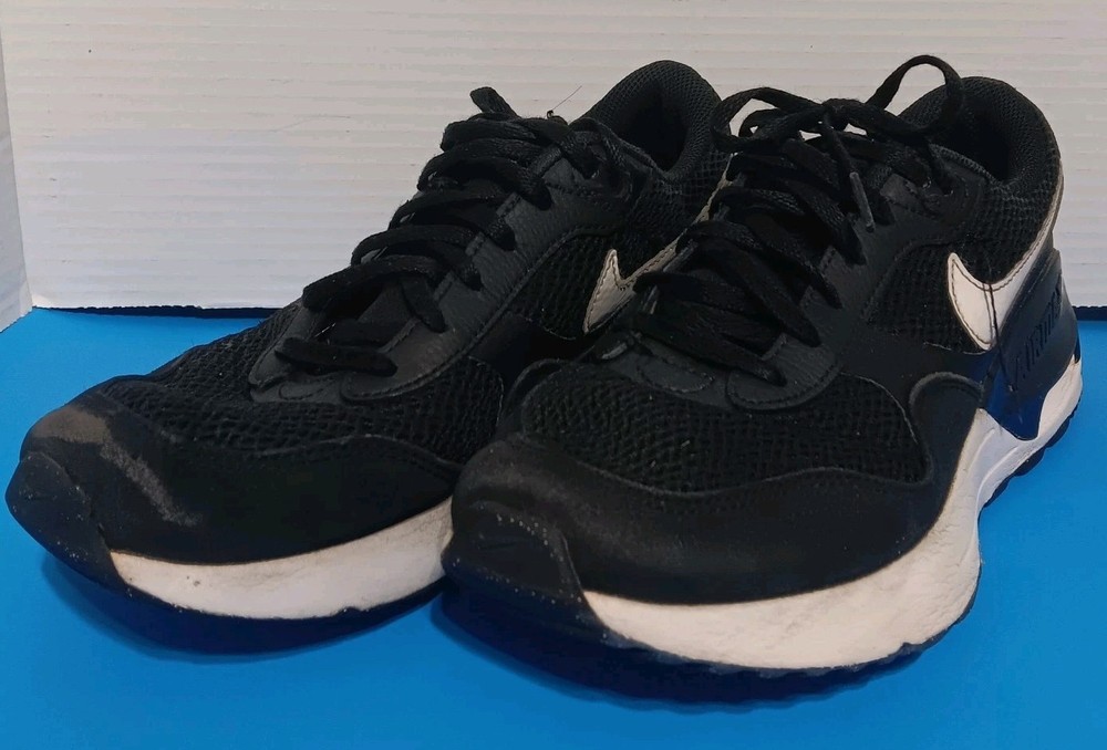 Nike Air Max System GS Black White Wolf Grey Kids Shoes DQ0284-001 7Y