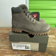 Timberland 6in Premium Dark Brown Boots Classic 12 Toddler New In Box Primaloft