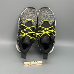 Nike LeBron 17 Athletic Running Sneakers Kids 12 Black White Lace Up Mid Shoes