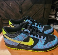 Nike Dunk SE Low Lets Dance Youth Acid Wash Volt Size 5.5Y Or 7W No Box