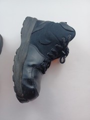 Nike Manoa Black Leather Boots Shoes AJ1280-001 US Size 5.5Y