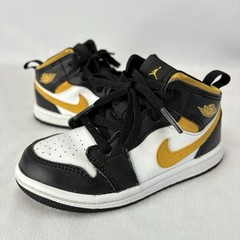 Nike Jordan 1 Mid Yellow White Black (640735 177) Size 9C