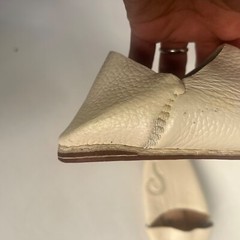 Kids babouche Leather slippers moroccan Traditional Leather Beige Size 30