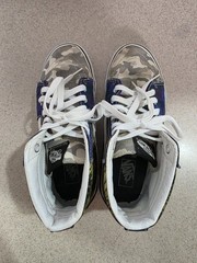 Vans Sk8-Hi Patchwork Camo Tie-Dye High Top Skate Shoes Juniors 5.5 / Womens 7