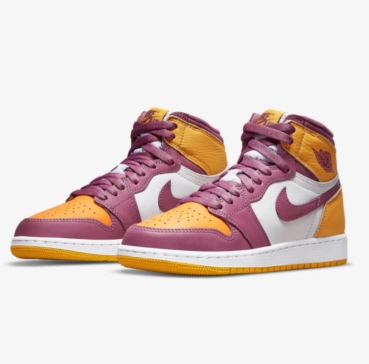 Nike Air Jordan 1 Retro High OG ‘Brotherhood’ GS Sneakers 575441-706- SZ 6 Y