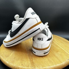 Nike Court Legacy GS White Black Orchard DA5380-102 Youth Kids Shoes Size 5Y