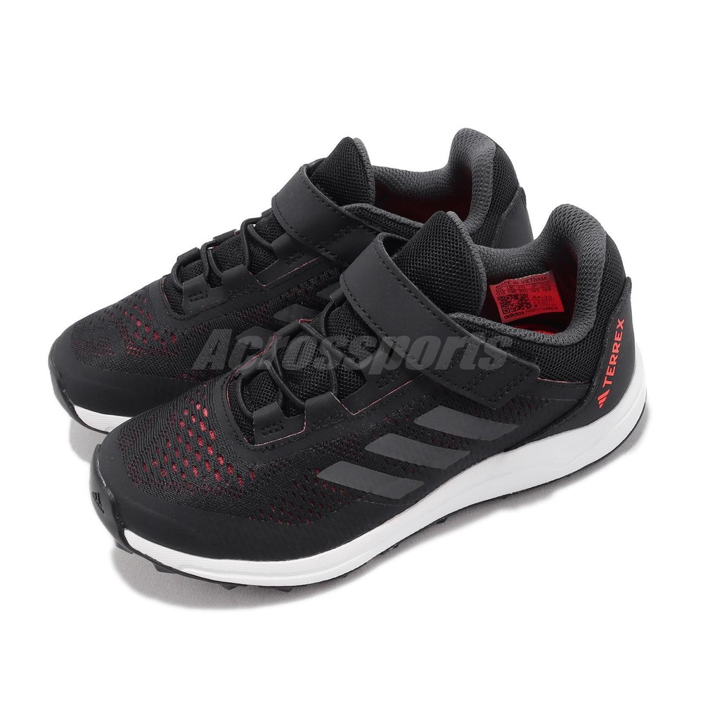 adidas Terrex Agravic Flow CF K Black Grey Red Kid Preschool Running Shoe IG3021