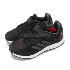 adidas Terrex Agravic Flow CF K Black Grey Red Kid Preschool Running Shoe IG3021