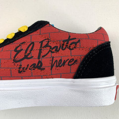 Vans x The Simpsons El Barto Old Skool 2020 KIDS 13 Red Bart Simpson