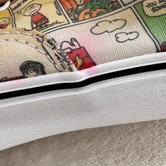 Vans X Peanuts Authentic Sneakers Comics Kids Size 3Y Shoes Snoopy Charlie Brown