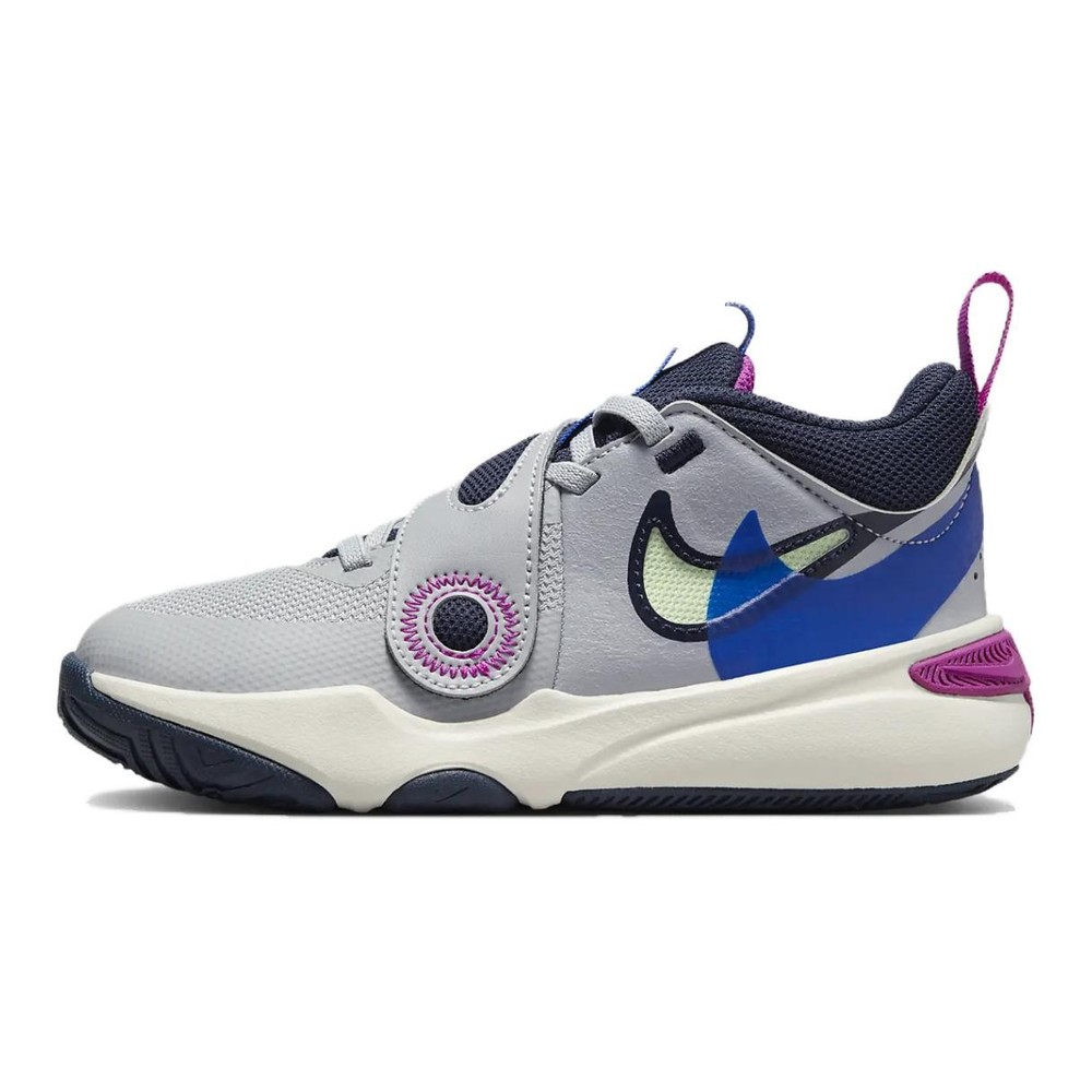 Nike Team Hustle D11 SE PS Wolf Grey Hyper Royal FN5006-001