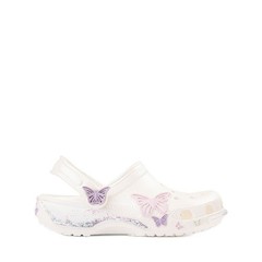 Crocs Classic Butterfly Shaker Clog – Little Kid / Big Kid – White