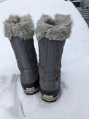 Sorel Joan of Artic Youth Size 2 Black Boots Leather Waterproof 1516801384