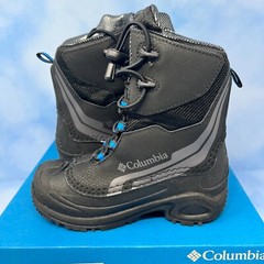 COLUMBIA Youth BOOTS BUGABOOT PLUS IV OMNI HEAT SIZE 1 BY5955-010 BLACK BLUE