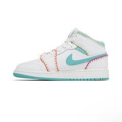 NEW Jordan 1 Mid SE Multi Knit Easter Bracelet Retro RARE DM6218-100 Size 6