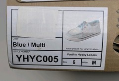 Twisted X Hooey Lopers Blue Multi Boy Girl Shoes Size 6 In Youth