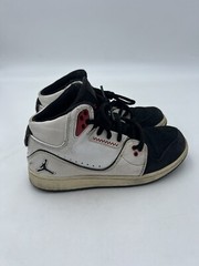 Nike Air Jordan 1 Flight 2 Premium White Black Red 631784-102 size 4.5 Youth EUC