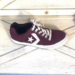 Converse El Distrito Little Kids Shoes Bordeaux Purple Size 2 Unisex Sneakers