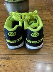 Heelys Propel 2.0 Wheeled Skate Shoes Size 3 Black/Neon Yellow kids youth