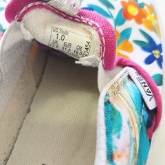 Vans Off The Wall Custom Made Floral Slip-On Youth Size 1