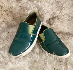 RRP €300 Authentic DOLCE & GABBANA Kids Loafer Shoes EU 31 US 13 Leather Green