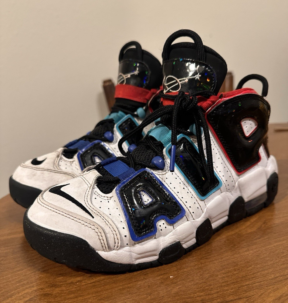 Nike Air More Uptempo GS Mid Top Sneakers Multicolor US 6.5Y EU 39 FV0838-100