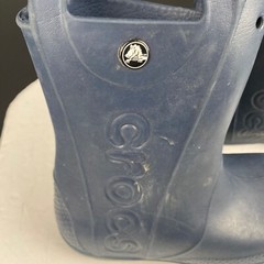 Crocs Kids j2 Handle It Rain Boots Navy Pull On 12803 Youth Waterproof