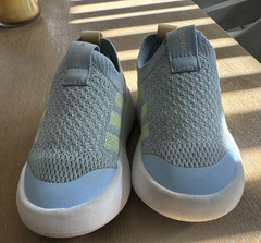 adidas Kids Slip-On Mesh Low Top Sneaker Blue/Yellow US 8K EU 25 UK 7K