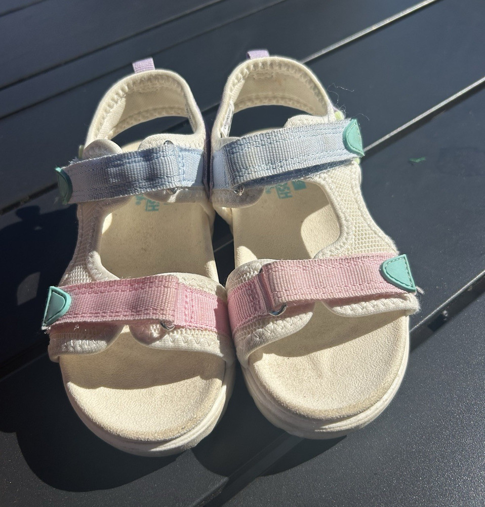 OshKosh B’gosh Washable Colorblock Strappy Sandals Hook & Loop Unisex Kids 10