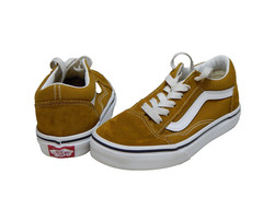 Vans Off The Wall Youth Size 13.5 Gold/Yellow Skateboard Shoes Unisex FREE S&H