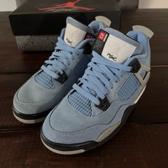 Air Jordan 4 Retro UNC University Blue (GS) Shoes Sz 7Y (Women’s 8.5) 408452-400