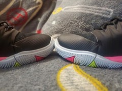 Nike Kyrie 5 Just Do It Black Volt Hyper Pink Size 3Y Mid-top GREAT CONDITION!