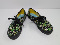 Vans Kids The Simpsons GLOW BART Skate Shoes Size 12.5 Skateboard Skeleton Atom