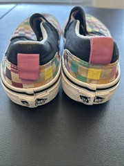 Vans Asher Rainbow Checkered Slip-Ons