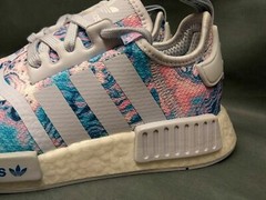 ADIDAS NMD R1 J EASTER White Pink Blue Tie Dye Silver Grey EF2300 KIDS 5.5 Shoes
